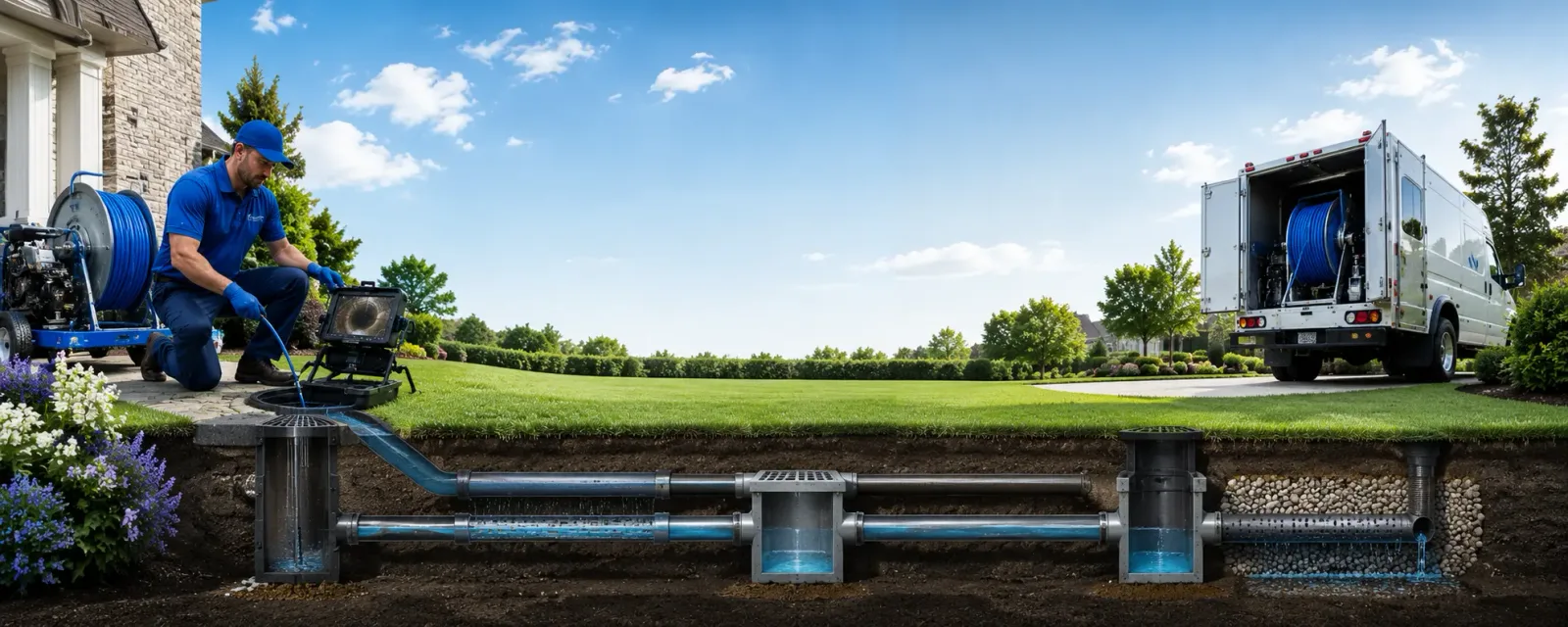 Outdoor drain cleaning information for North Hampton, NH